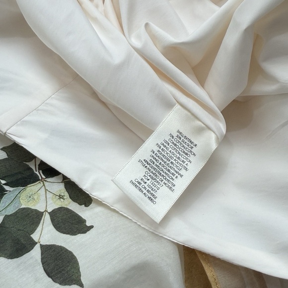 Alice & Olivia Haven Flared Midi Dress Floral White Sleeveless Broken Zip - Picture 12 of 13